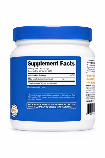 MSM en Polvo Nutricost - 500g