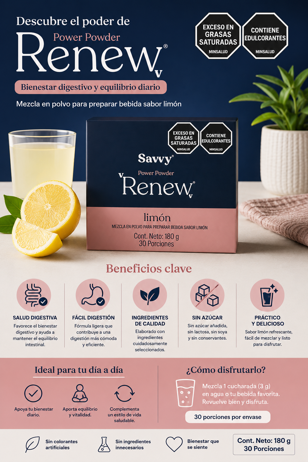 Renew Power Limón - Savvy x180g