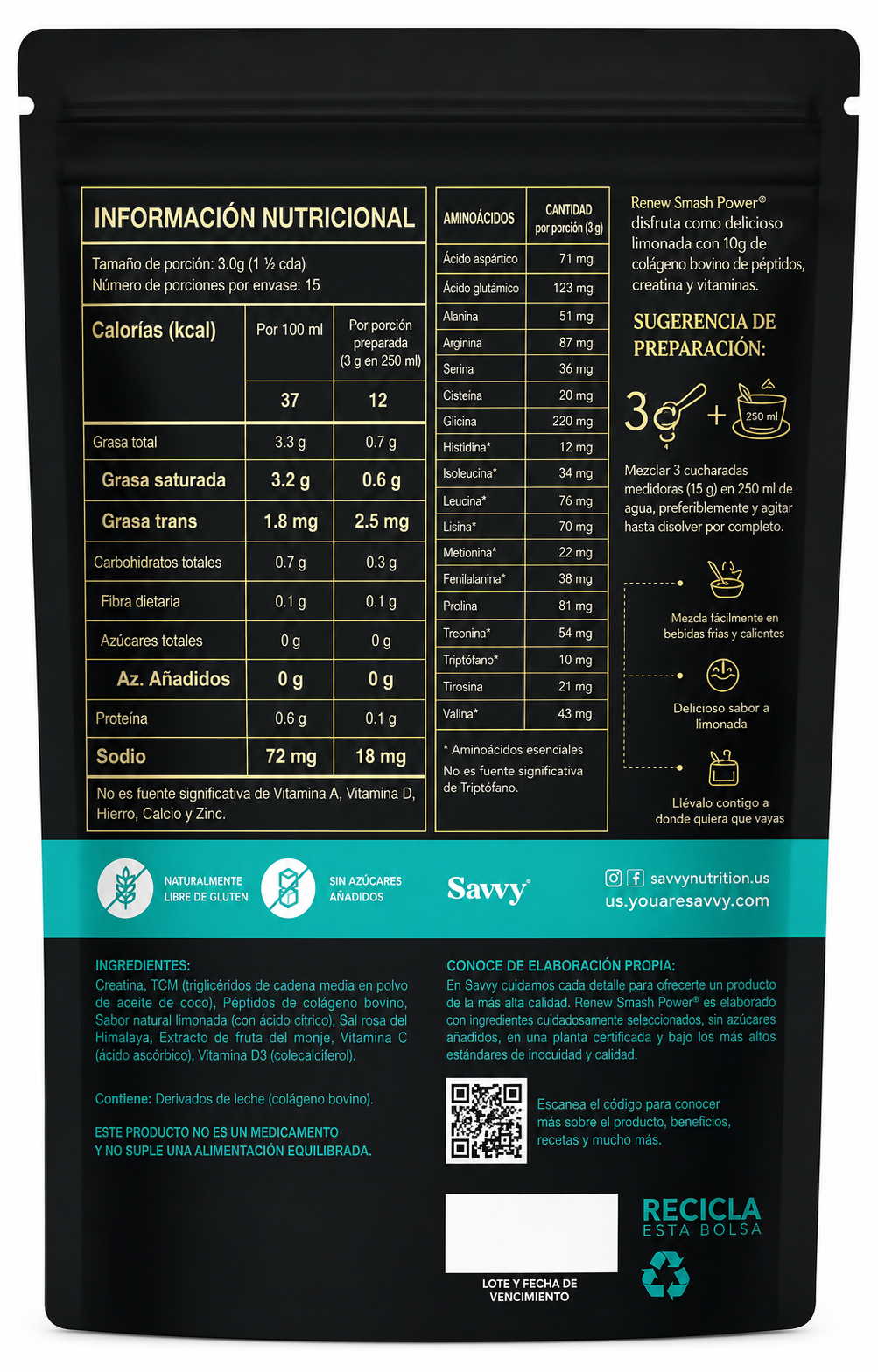 Proteína Bone Broth Power - Savvy