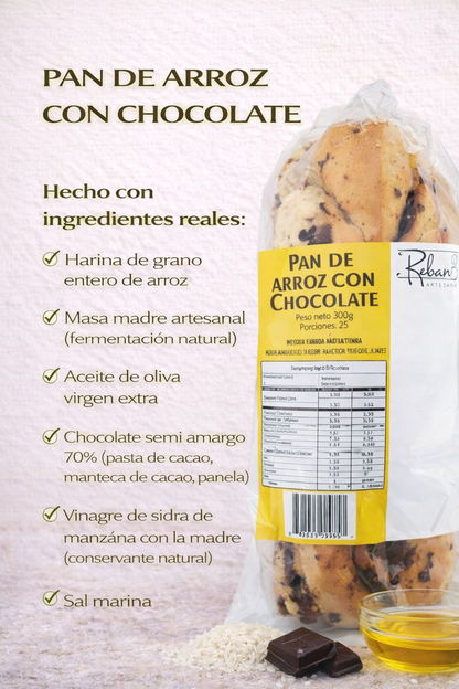 Pan de Arroz con Chocolate - Reborn x500g