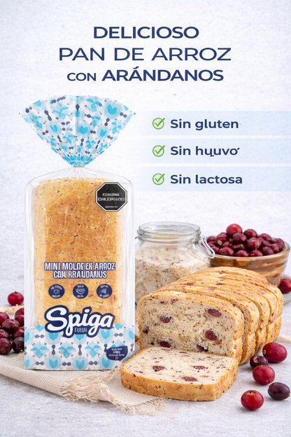 Mini Molde de Arroz con Arándanos - Spiga x380g