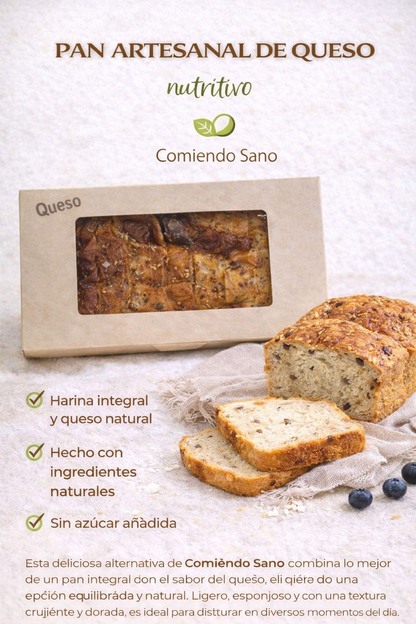 Pan Tajado Queso - Comiendo Sano