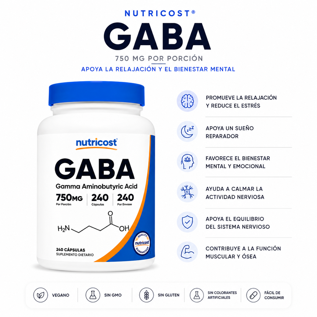 GABA nutricost - 240caps