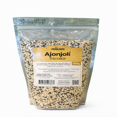 Semillas de Ajonjolí Tricolor- Prodelagro x500g