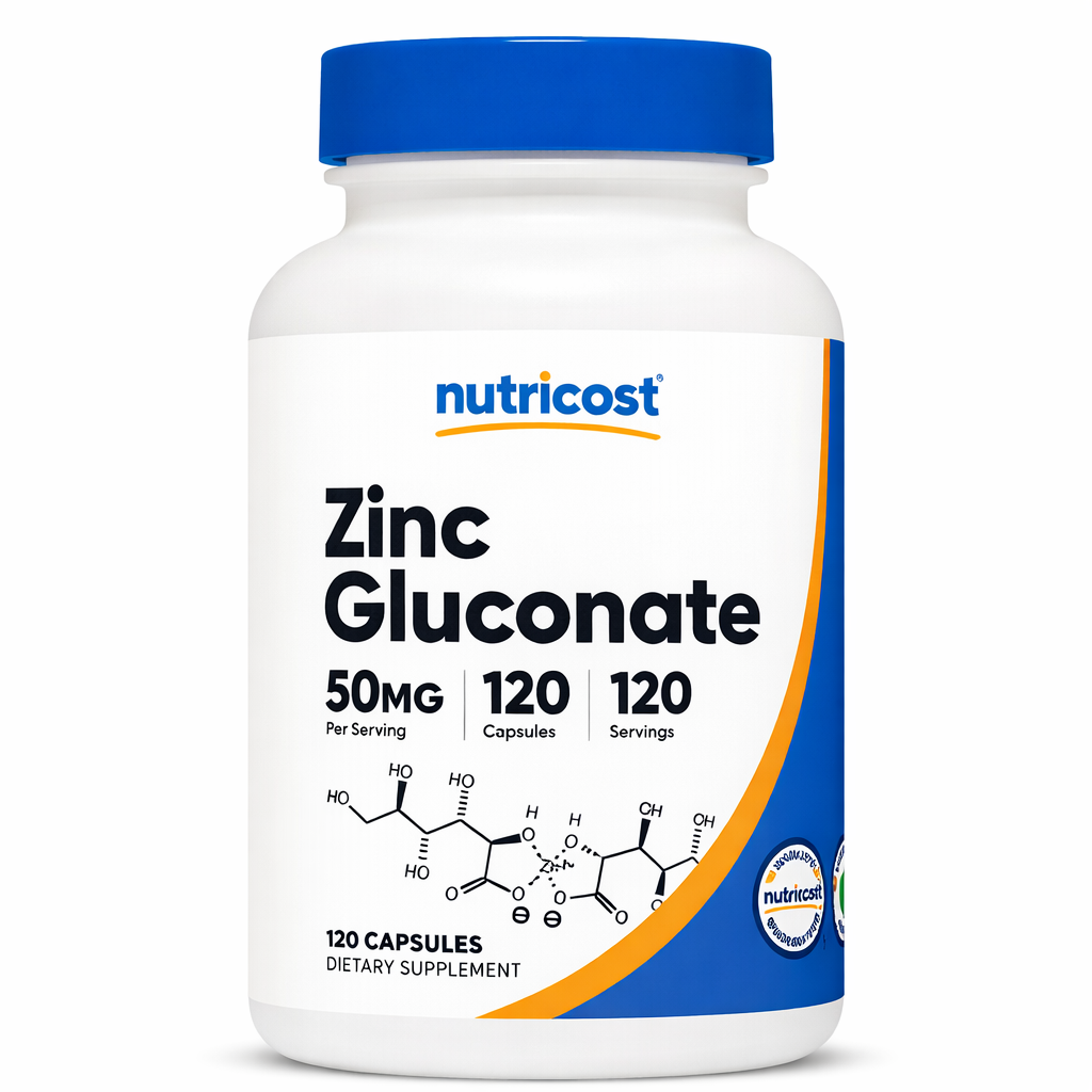 Zinc Gluconate -Nutricost x120caps