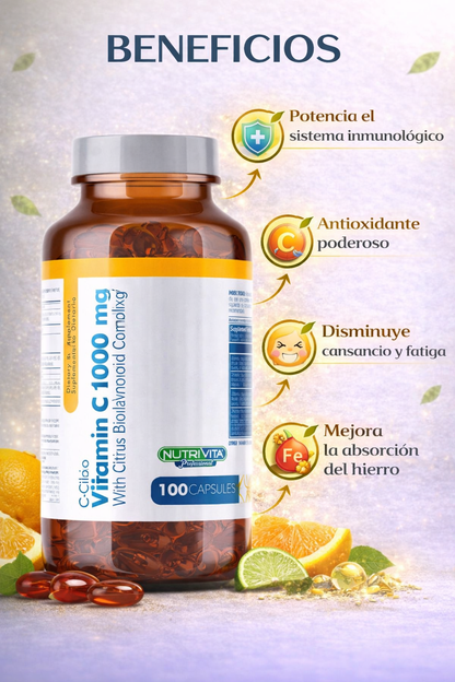 Vitamina C 1000mg - Nutrivita x100caps