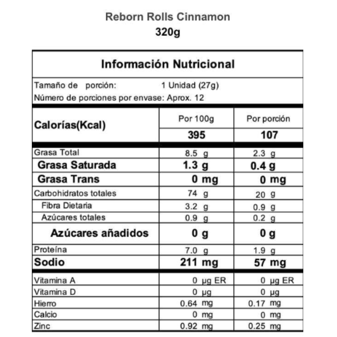 Rolls Cinnamon - Reborn x500g