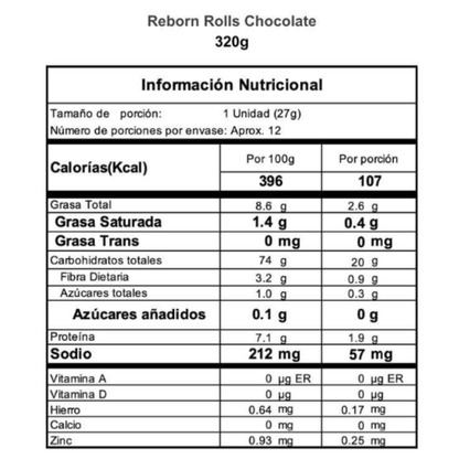 Rolls de Chocolate - Reborn x320g