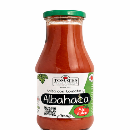 Salsa De Tomate Sabor Albahaca - Tomates Villa Santos x350gr
