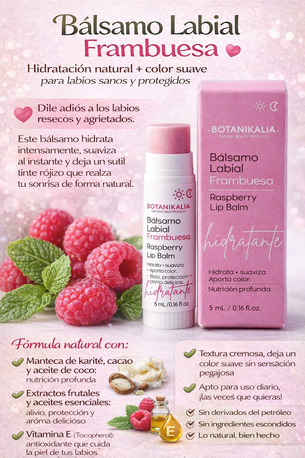 Bálsamo Labial Hidratante  - Botanikalia x5ml