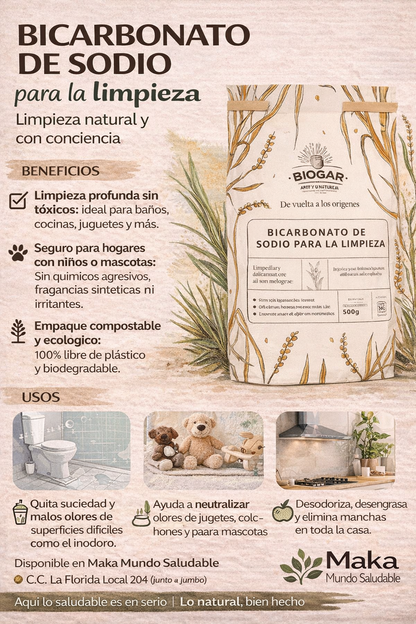 Bicarbonato De Sodio - Biogar x500gr