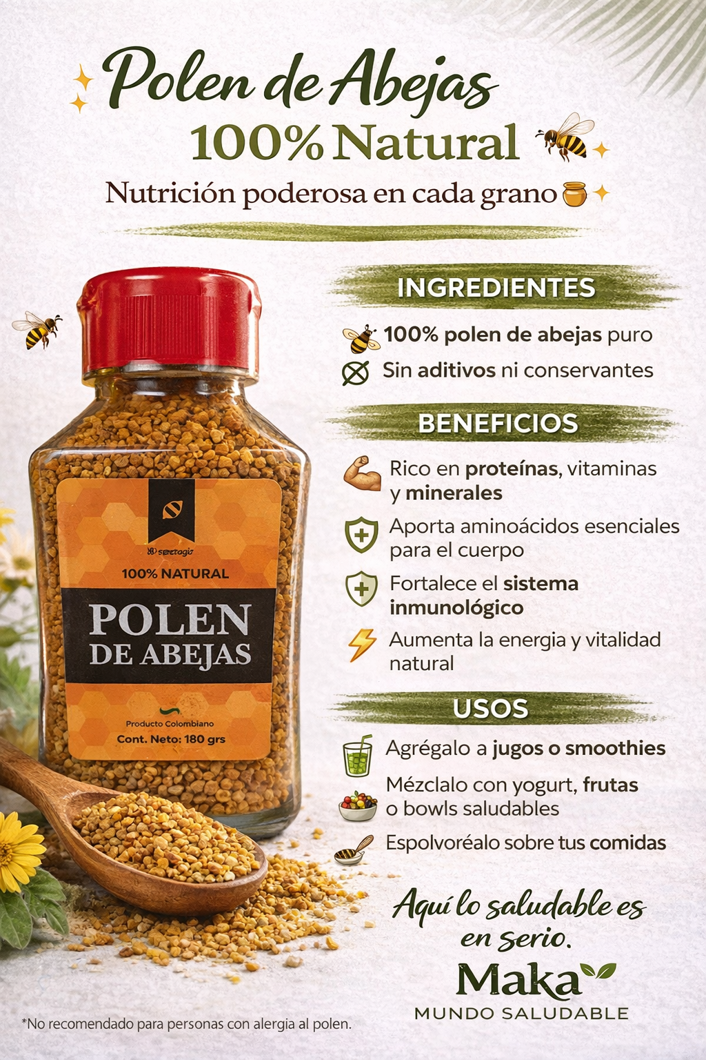 Polen De Abejas - Ingeabejas x180gr