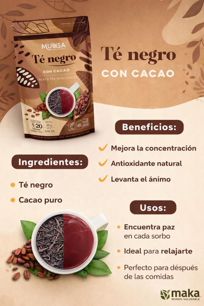 Té Negro con Cacao - Munsa x26g