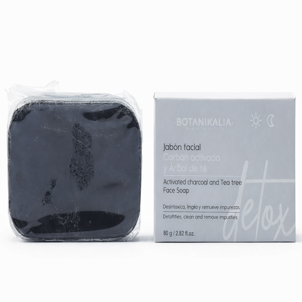 Jabón Facial Carbón Activado- Botanikalia x80g