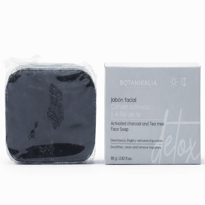 Jabón Facial Carbón Activado- Botanikalia x80g