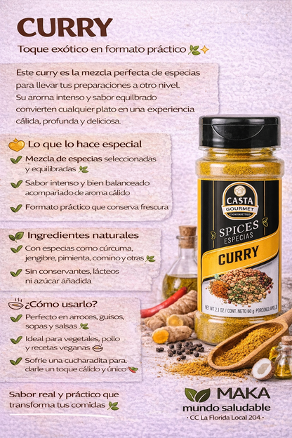 Curry - Casta gourmet x60gr