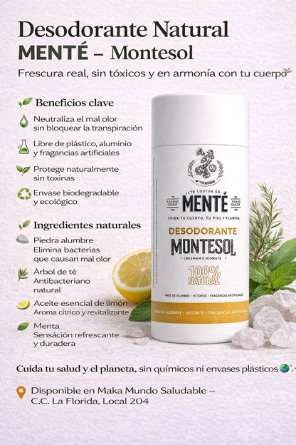 Desodorante 100% Natural - Montesol x70g