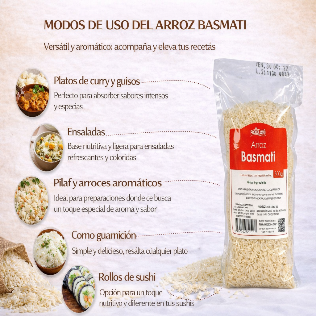 Arroz Basmati - Prodelagro x500g