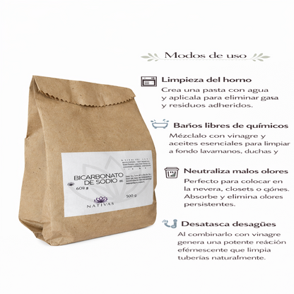Bicarbonato De Sodio - Nativas x500g