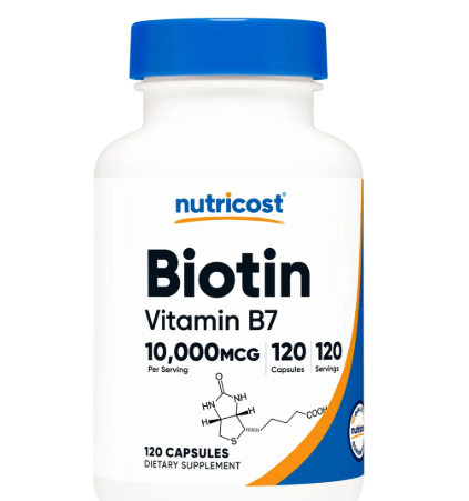Biotina con Vitamina B7- Nutricost 120caps