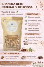Granola Keto Vainilla-Coco - Vitalmente x400gr