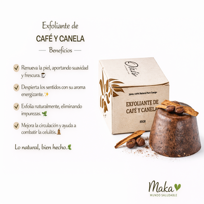 Jabón Exfoliante de Café y Canela - Oiris x55g