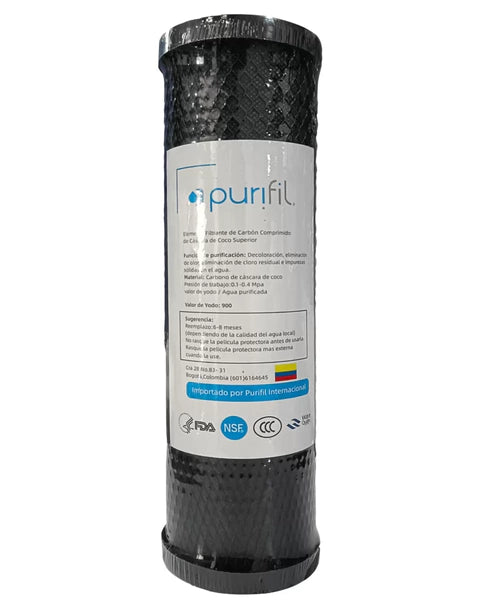 FILTRO PURIFICADOR DE AGUA EN ACERO QUIRURGUCO