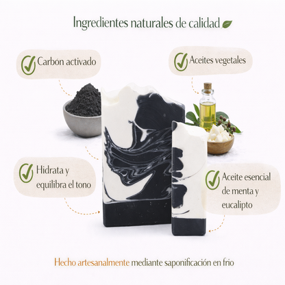Jabón Artesanal Carbón Activado - Coco Salvaje x120g