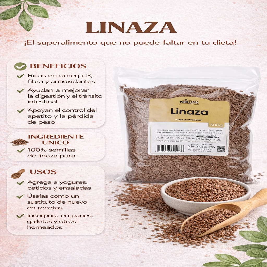 Semilla de Linaza - Prodelagro x500g