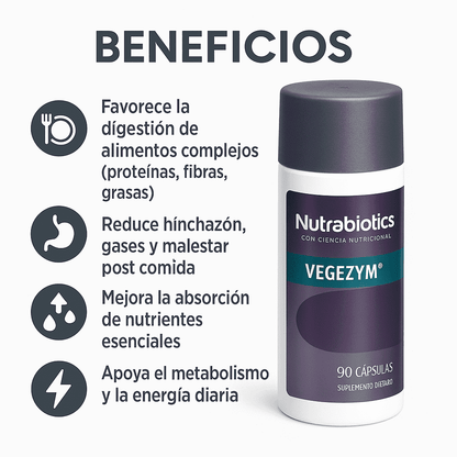 Vegezym - Nutrabiotics x90caps
