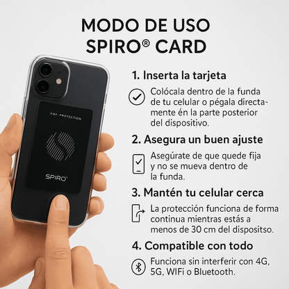 Noxtak Filtro Electromagnético Para Teléfonos Móviles - Spiro Card