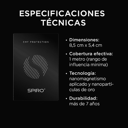 Noxtak Filtro Electromagnético Para Teléfonos Móviles - Spiro Card