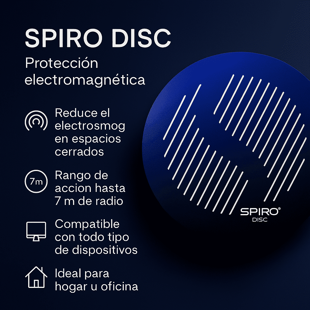 Noxtak Filtro Electromagnetico Multiproposito: Espacios, Electrodomésticos y Agua Estructurada - Spiro Disc
