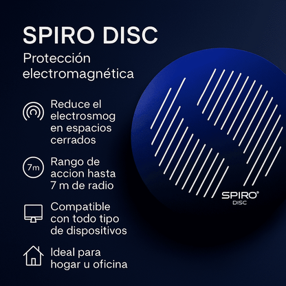 Noxtak Filtro Electromagnetico Multiproposito: Espacios, Electrodomésticos y Agua Estructurada - Spiro Disc