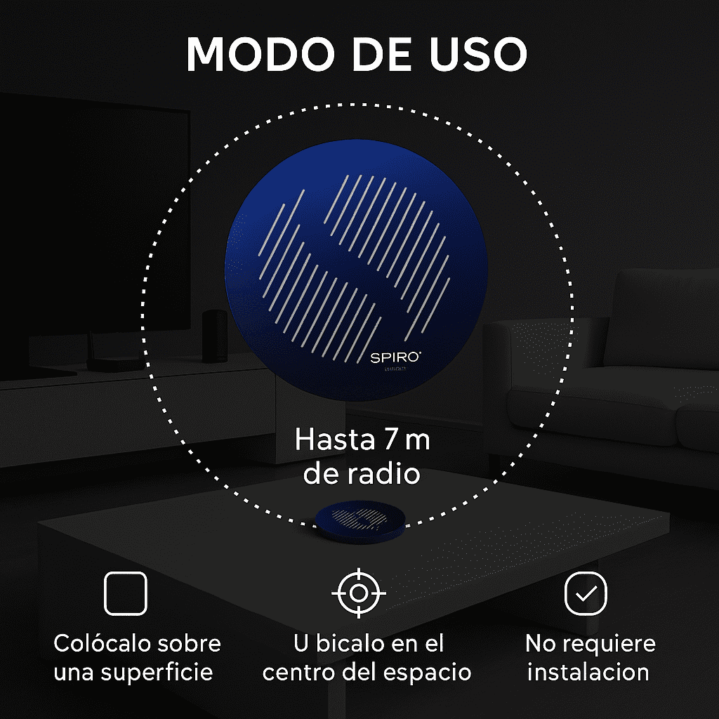 Noxtak Filtro Electromagnetico Multiproposito: Espacios, Electrodomésticos y Agua Estructurada - Spiro Disc