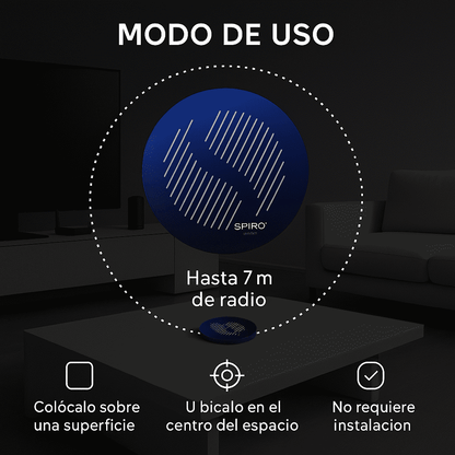 Noxtak Filtro Electromagnetico Multiproposito: Espacios, Electrodomésticos y Agua Estructurada - Spiro Disc