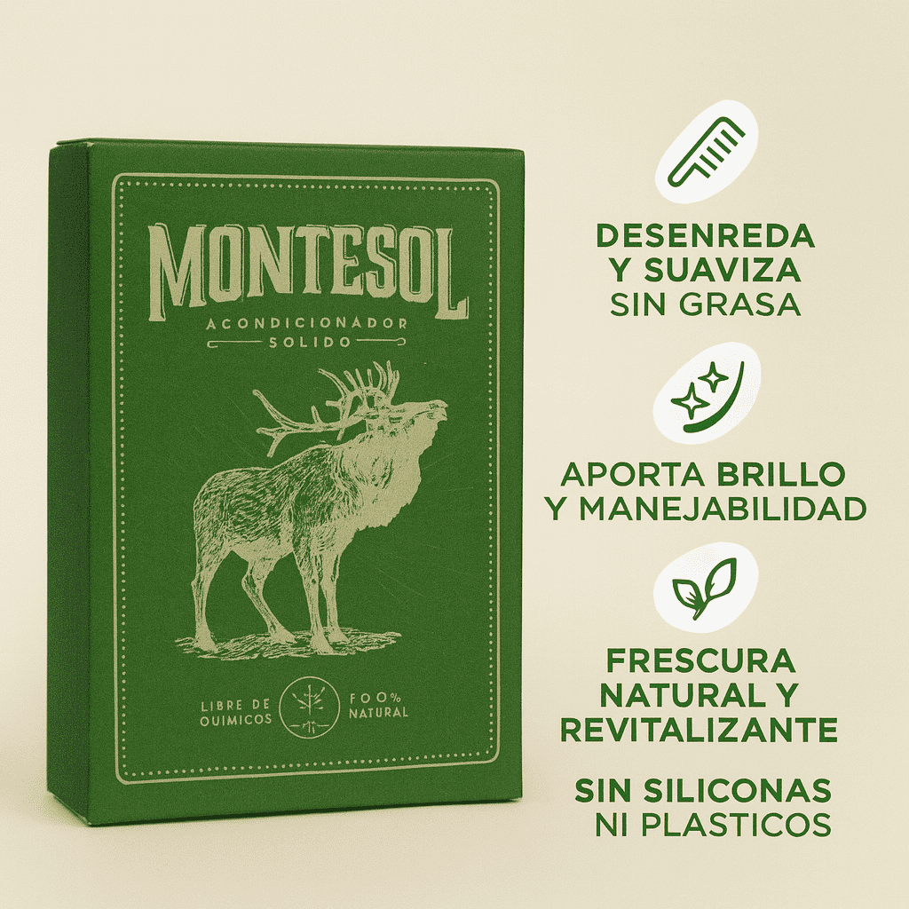Acondicionador Sólido Montesol - Hierba Buena (100 g)