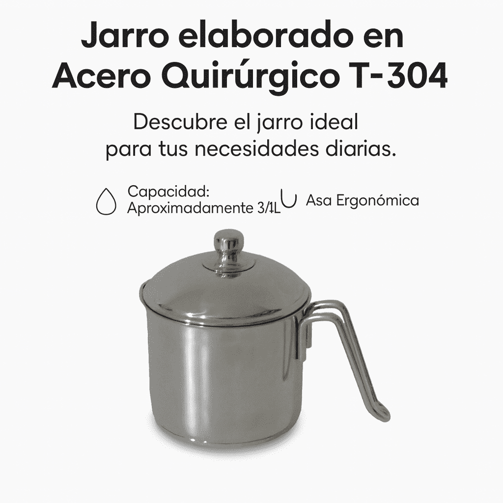 JARRO JUNO EN ACERO QUIRURGICO PURIFIL