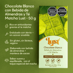 Barra De Chocolate Blanco Con Té Matcha - Lust x50g