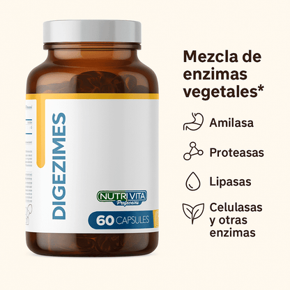 Digezimes Enzimas Digestivas - Nutrivita x60caps