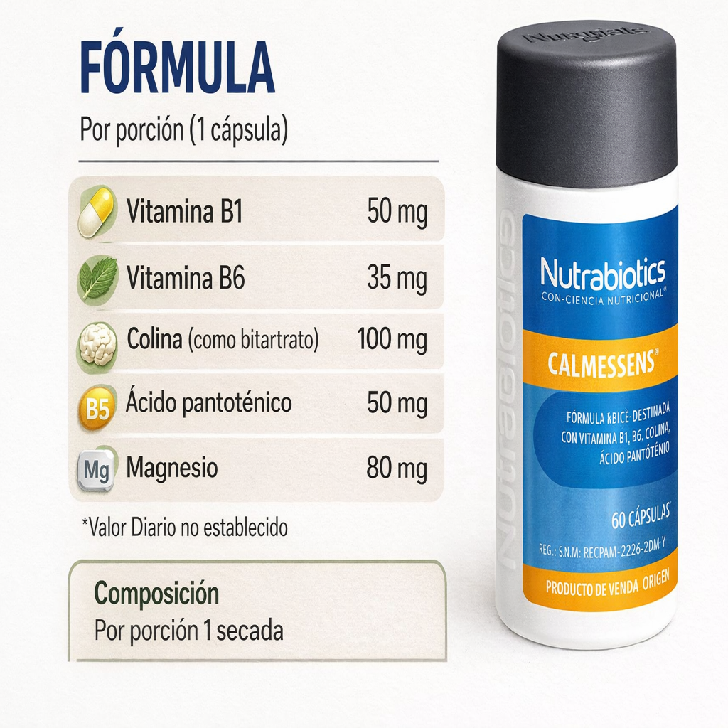Calmessens- Nutrabiotics x60caps