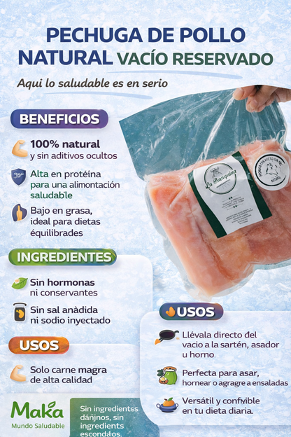 Pechuga Con Hueso Sin Piel - La Banquiva x1kg