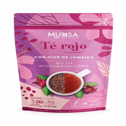 Té Rojo con Flor de Jamaica - Munsa x26g