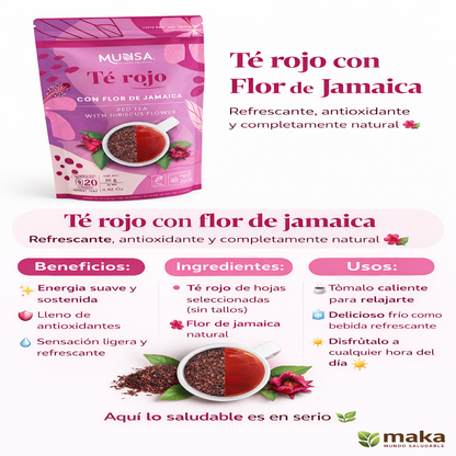 Té Rojo con Flor de Jamaica - Munsa x26g