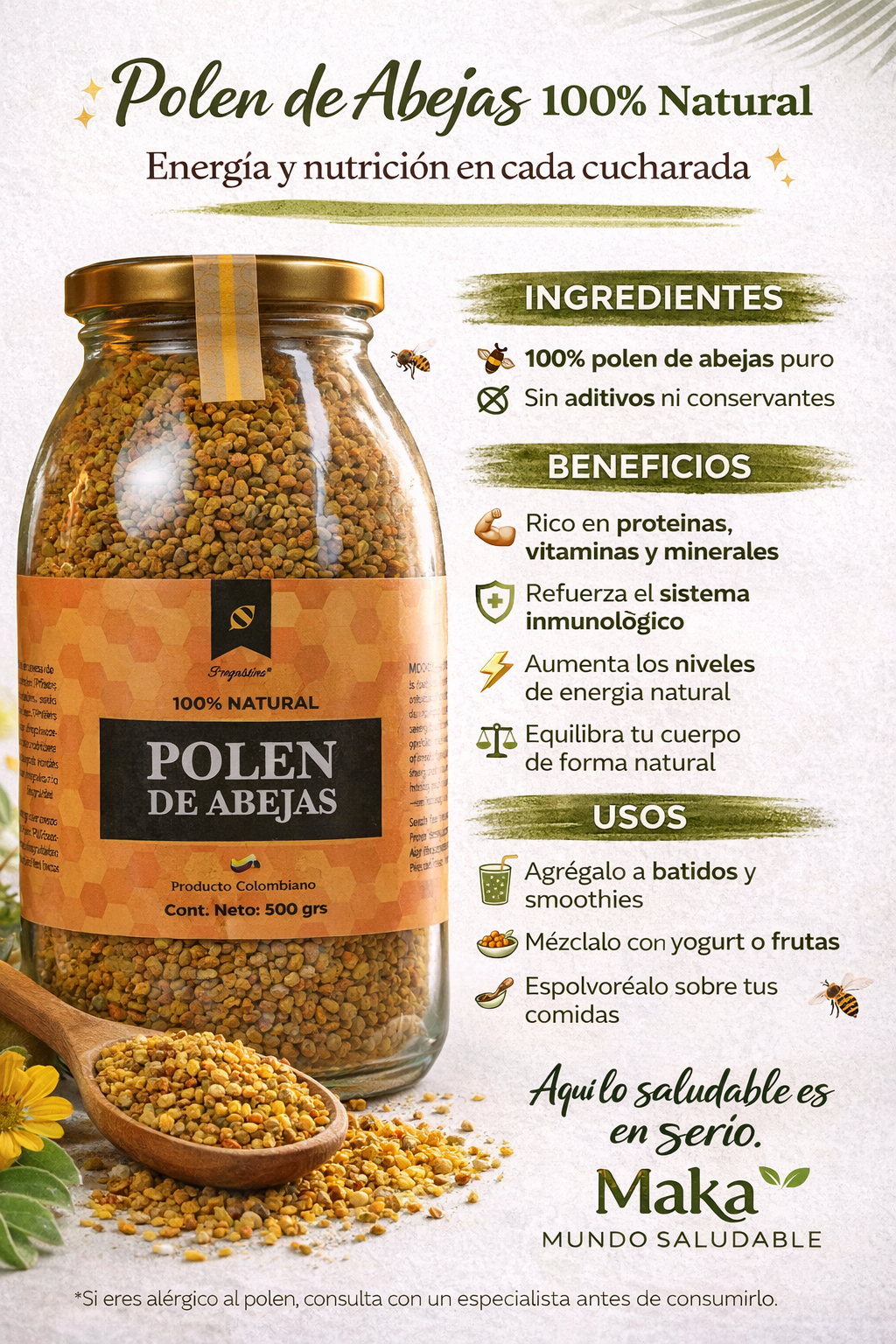 Polen De Abejas - Ingeabejas x500gr
