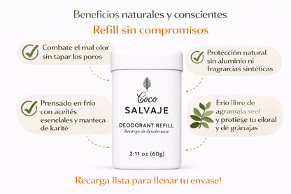 Desodorante Natural En Barra - Coco Salvaje x60g
