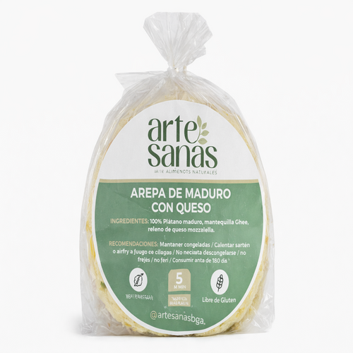 Arepa De Maduro Con Queso - Artesanas x5unid