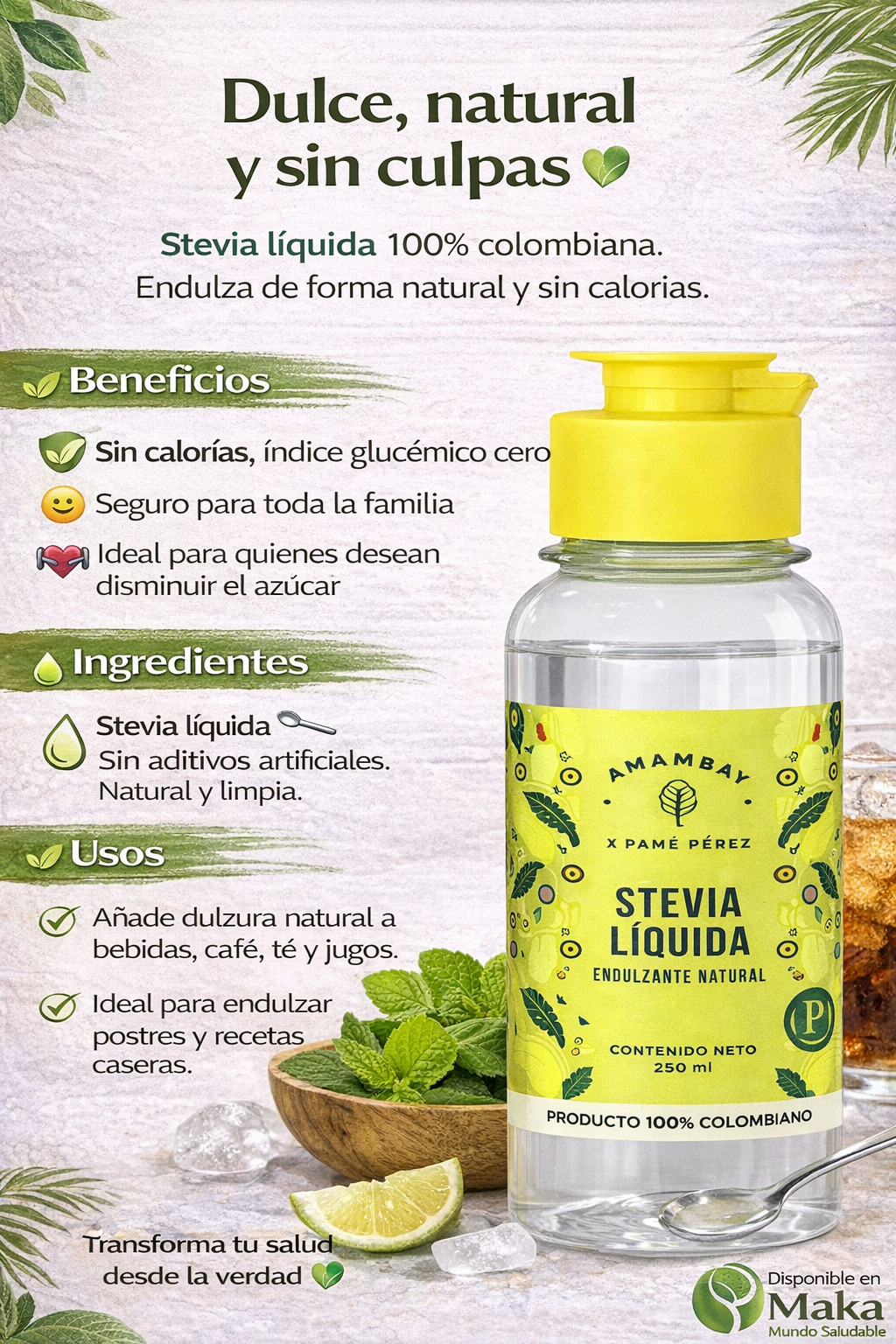 Amambay Stevia Líquida - Pame Perez