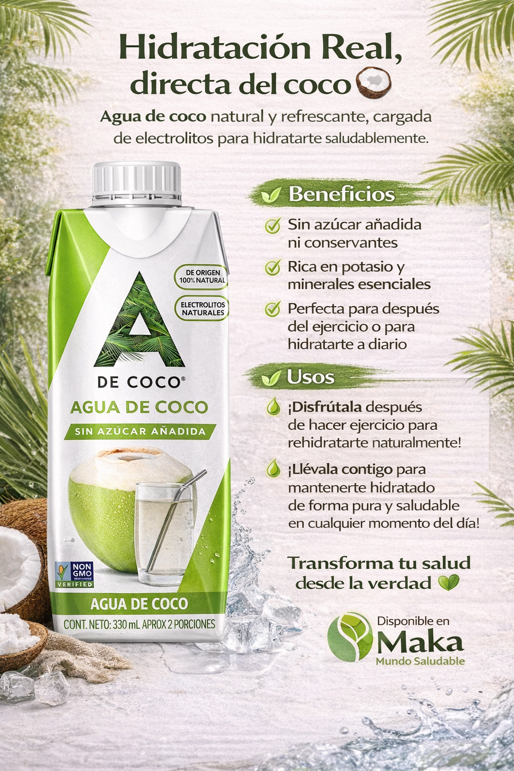 Agua De Coco - A de Coco