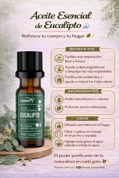 Aceite Esencial De Eucalipto - Funat x10ml